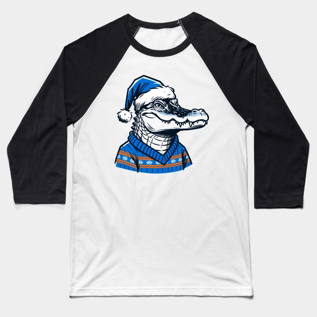 Gator Christmas 2 Baseball T-Shirt by tysonstreet